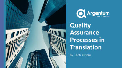 Quality Assurance Processes in Translation